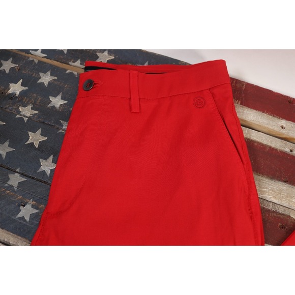 Noah Galvin Green Mens Golf Pants Red 30x30 Breathable Performance - Picture 2 of 10